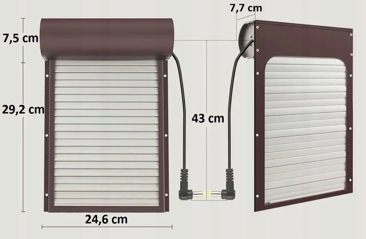 AUTOMATYCZNE DRZWI DO KURNIKA TIMER CZUJNIK ŚWIATŁA PANEL SOLARNY