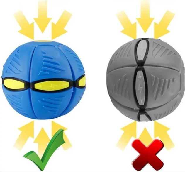 DYSKOPIŁKA DYSK PIŁKA FRISBEE 2W1 ZABAWKA DO RZUCANIA