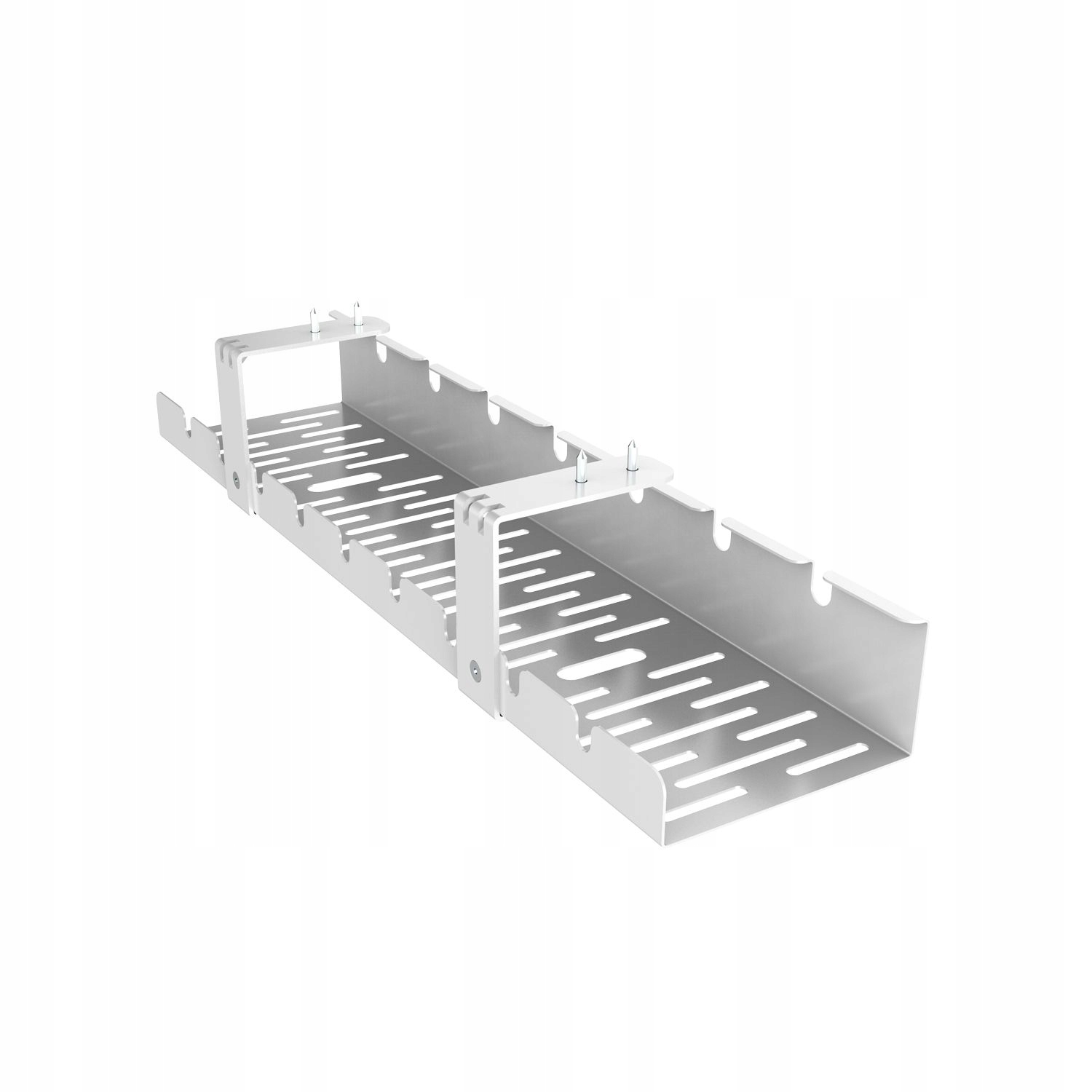 ORGANIZER MASKOWNICA NA PRZEWODY KABLE PÓŁKA BIUROWY METALOWY BLAT BIURKO 3