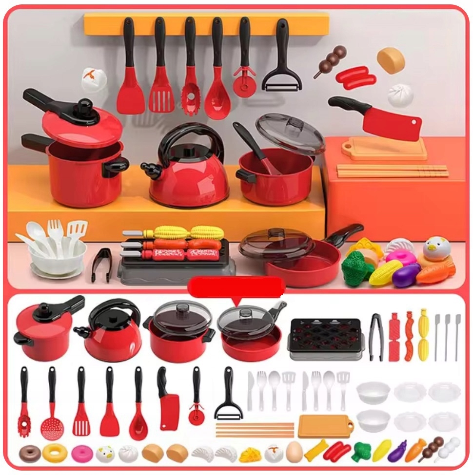 AKCESORIA KUCHENNE DLA DZIECI ZESTAW MINI GARNKI NACZYNIA SZTUĆĆE ZI-31