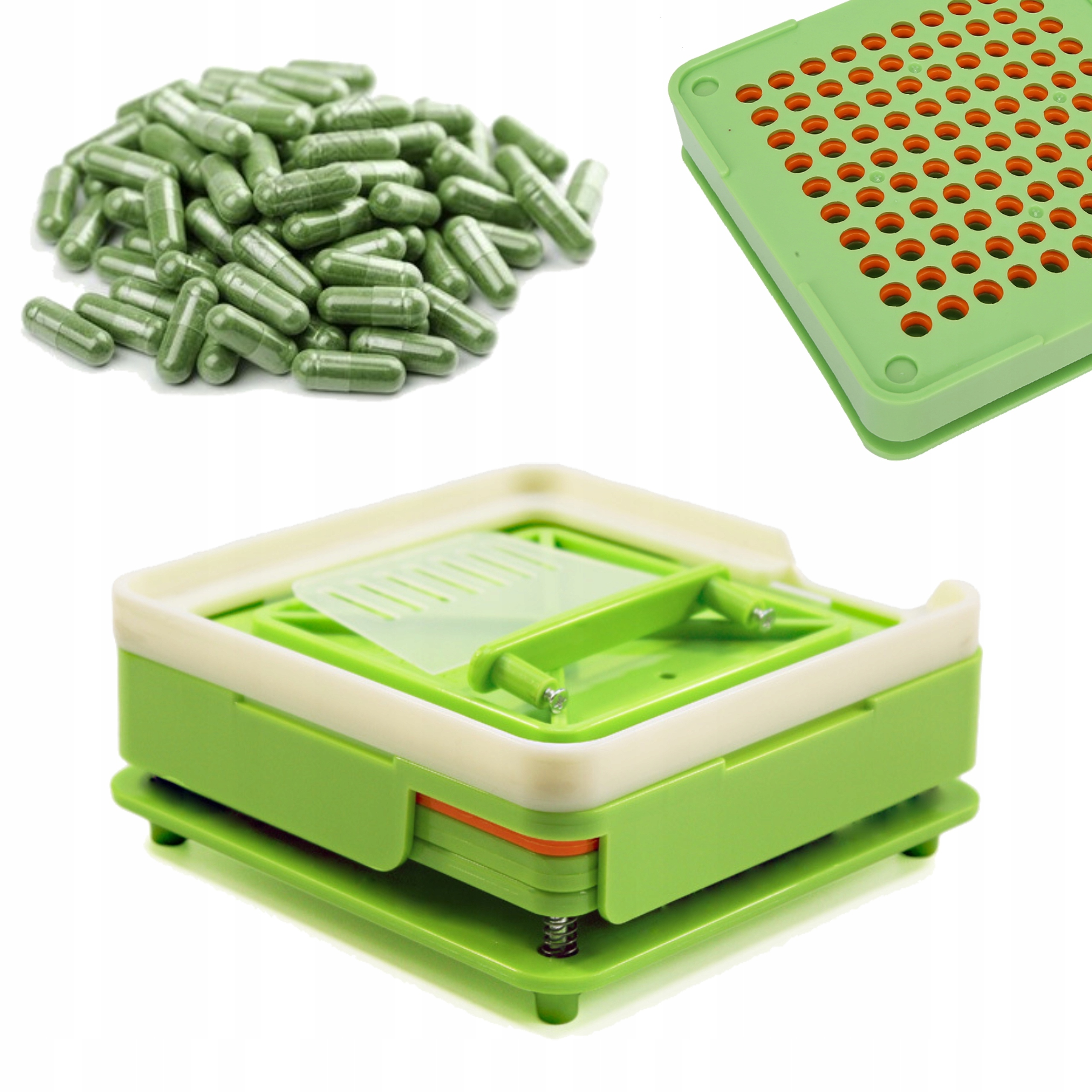 KAPSUŁKARKA MASZYNA NAPEŁNIANIA KAPSUŁEK SUMPLEMENTÓW ROZM. 0 100tab KP-02