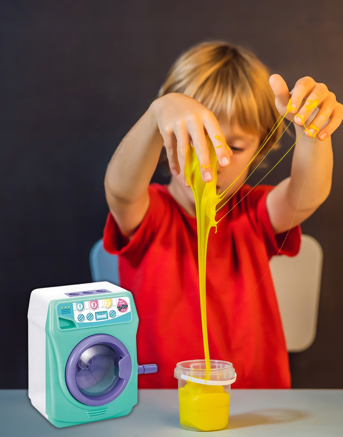 FABRYKA SLIME DIY PRALKA DUŻY ZESTAW DO ROBIENIA GLUTÓW DLA DZIECI