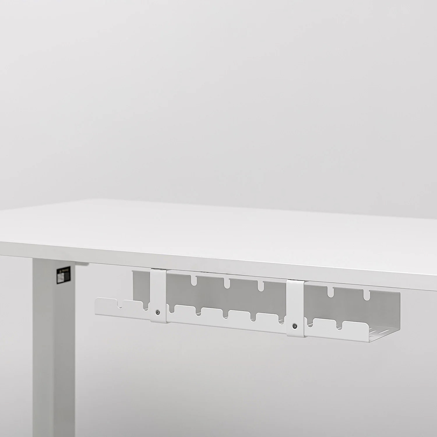 ORGANIZER MASKOWNICA NA PRZEWODY KABLE PÓŁKA BIUROWY METALOWY BLAT BIURKO 3