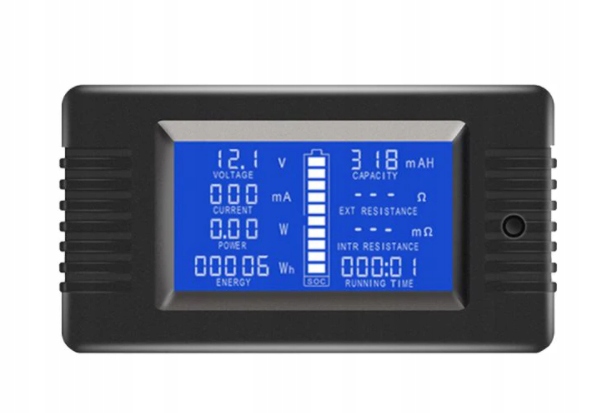 MIERNIK PARAMETRÓW ELEKTRYCZNYCH AMPEROMETR Peacefair PZEM-015 bocznik 100A