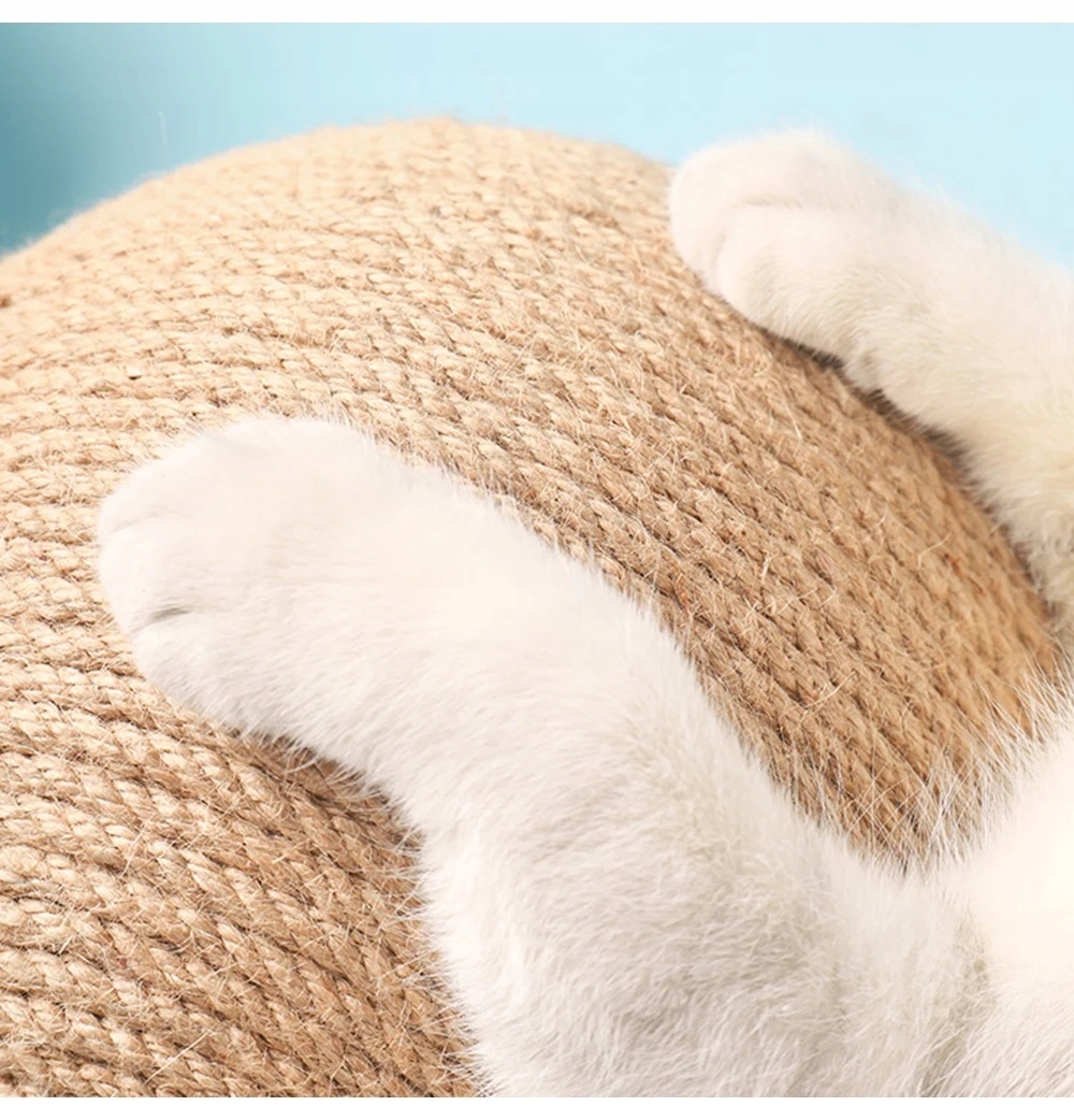 DRAPAK 2w1 OKRĄGŁY KOCIMIĘTKA Z SIZALU SIZALOWY DLA KOTA KOTÓW KRĘCĄCY M