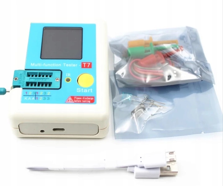 WIELOFUNKCYJNY TESTER MIERNIK ELEMENTÓW ELEKTRONICZNYCH I PILOTÓW