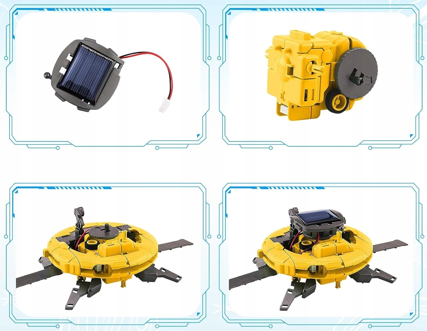 ROBOT SOLARNY 6w1 ZESTAW KONSTRUKCYJNY ZABAWKA STATEK ASTRONAUTA ZI-02-2