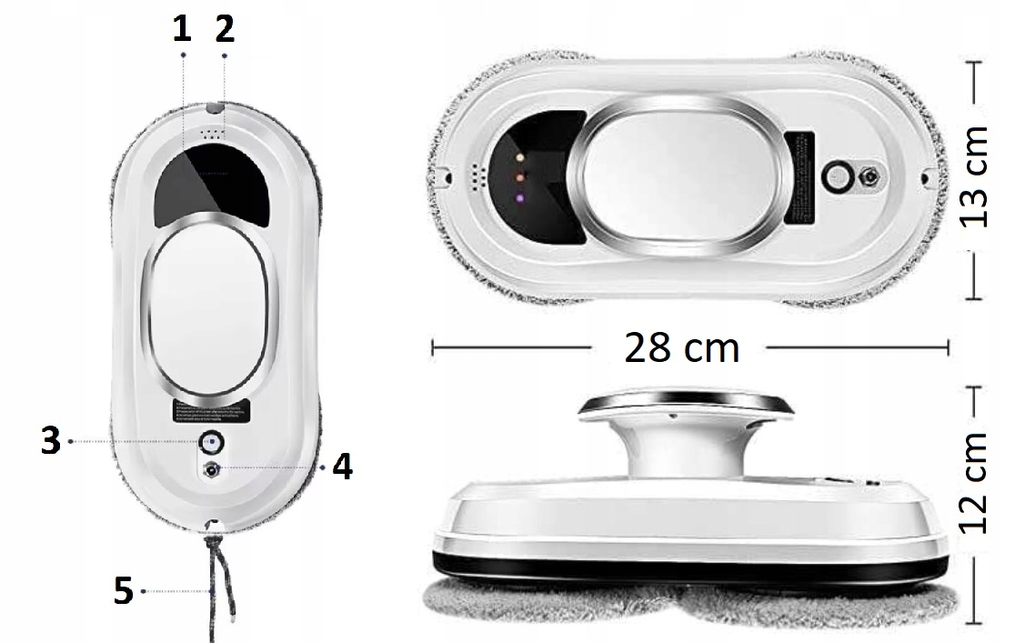 INTELIGENTNY ROBOT DO MYCIA SZYB OKIEN LUSTER AUTOMATYCZNA MYJKA ZESTAW