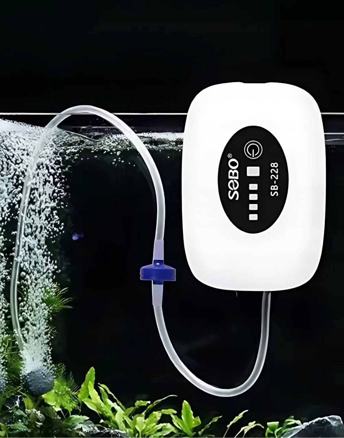 POMPKA TLENU DO AKWARIUM MOCNA CICHA NAPOWIETRZACZ 50 LITRÓW USB AKUMULATOR