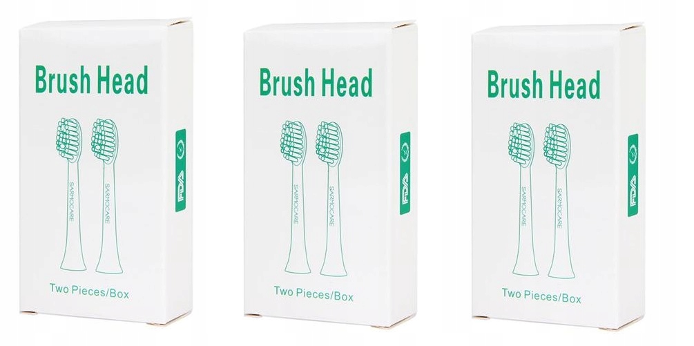 SZCZOTECZKA SARMOCARE S100 końcówki białe 6 sztuk