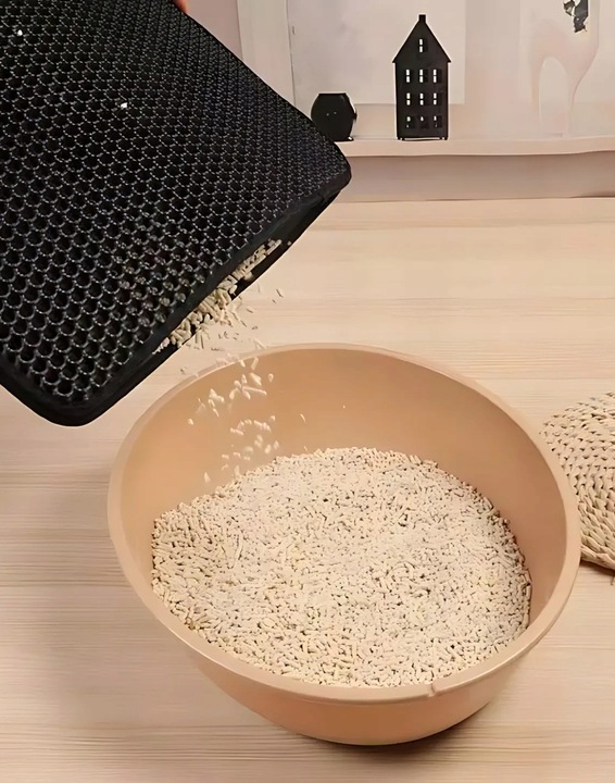 MATA POD KUWETĘ WYCIERACZKA DLA KOTA 50x40 cm