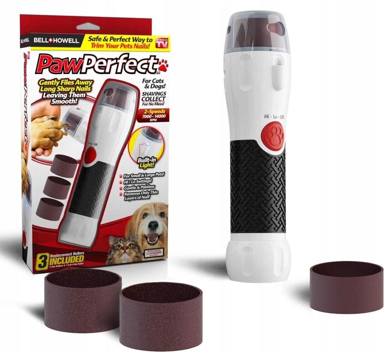 PILNIK FREZARKA DO PAZURÓW DLA PSA KOTA ZWIERZĄT SZLIFIERKA DO PAZURKÓW