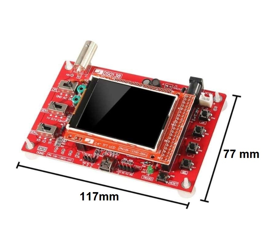 Oscyloskop cyfrowy DSO138 LCD 2,4" TFT, Ardui
