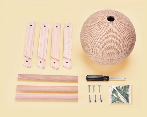 DRAPAK 2w1 OKRĄGŁY KOCIMIĘTKA Z SIZALU SIZALOWY DLA KOTA KOTÓW KRĘCĄCY M