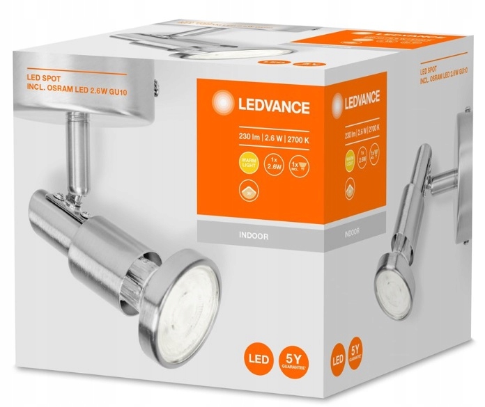 LAMPA REFLEKTOR LEDVANCE LED Spot GU10 1x 2.6W