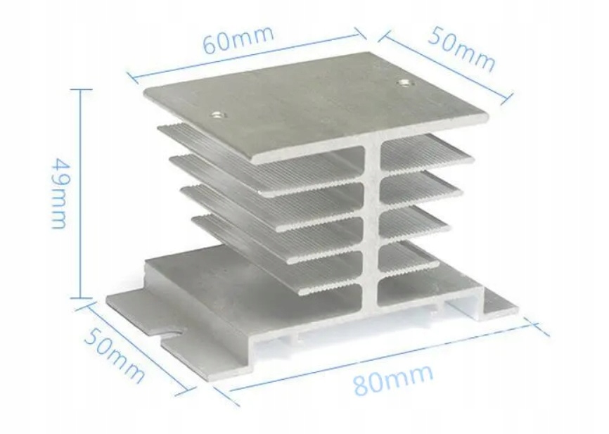 RADIATOR DO PRZEKAŹNIKA PRZEKAŹNIKÓW SSR 40DA 1-40ADC/AC