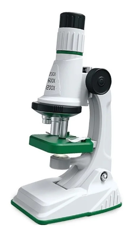 MIKROSKOP EDUKACYJNY ŚWIATŁO LED ZOOM 200X 600X 1200X ZESTAW + 12 PRÓBEK