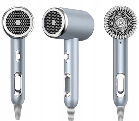 MOCNA SUSZARKA DO WŁOSÓW ZIMNY GORĄCY NAWIEW JONIZACJA PRO 1600W + KOŃCÓWKA