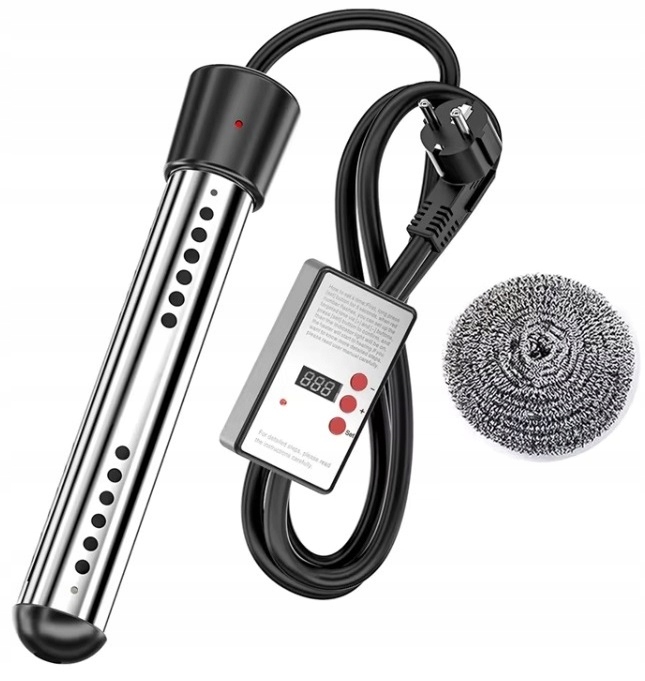 UNIWERSALNA GRZAŁKA BASENOWA PODGRZEWACZ WODY DO BASENU 2500W + TIMER EL-03
