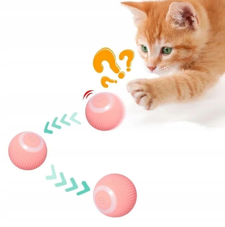 INTERAKTYWNA PIŁKA DLA KOTA INTELIGENTNA ZABAWKA DLA KOTÓW USB FD-07