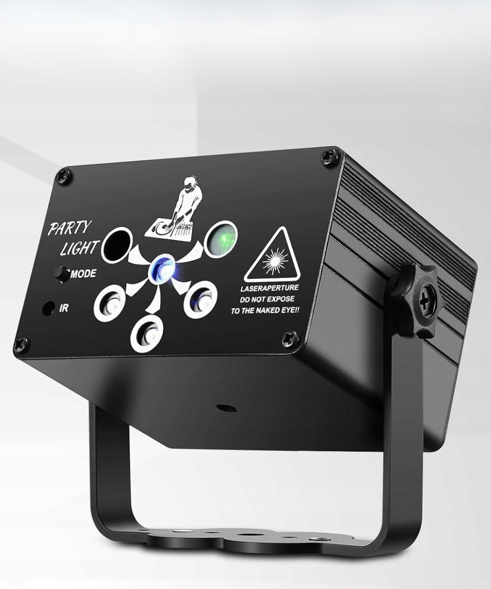 LASER PROJEKTOR 6HOLE DYSKOTEKOWY + PILOT IMPREZĘ DISCO REFLEKTOR KULA STRO