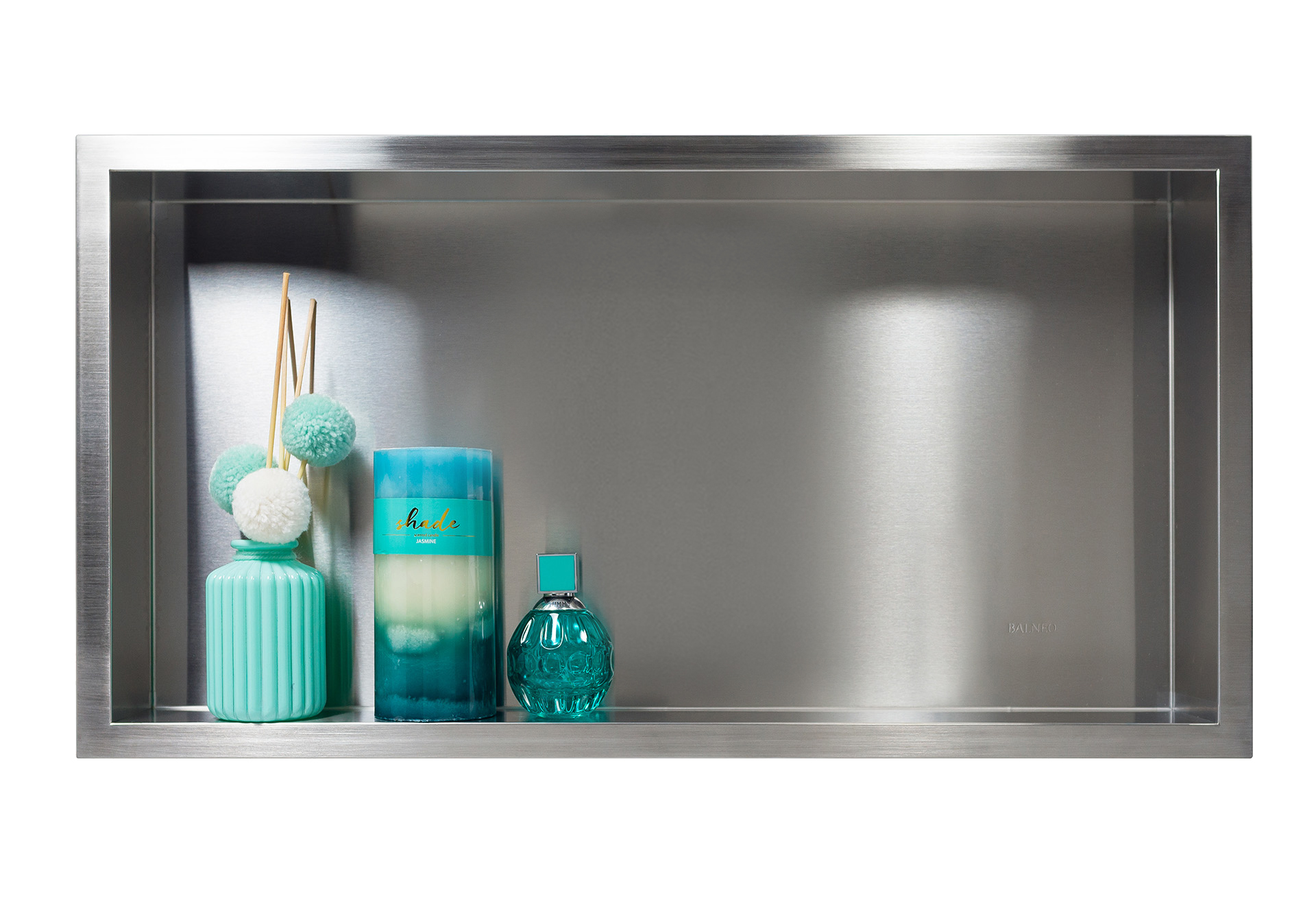 WALL-BOX ONE - Półka wnękowa INOX 60x30x7 cm