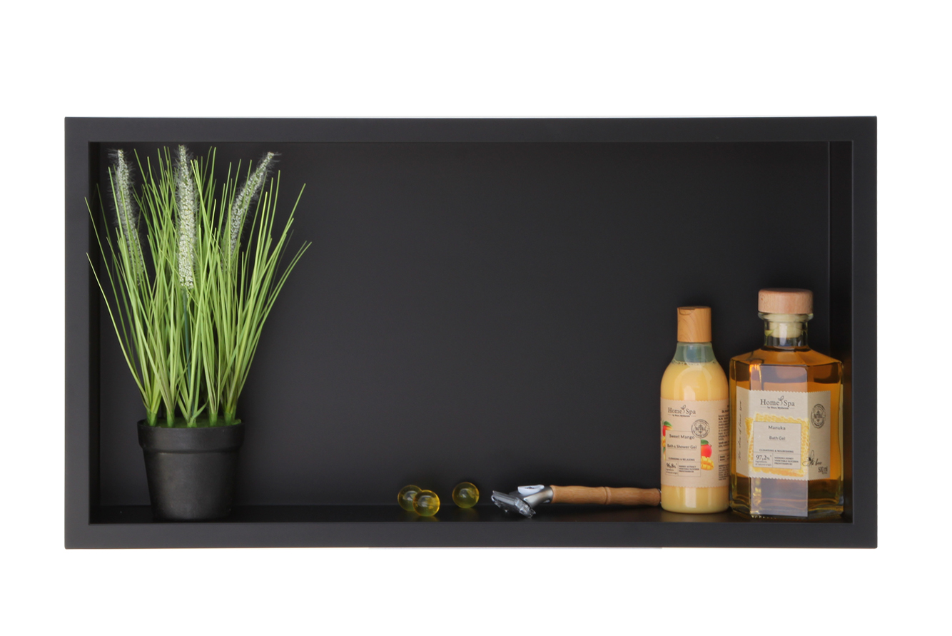 WALL-BOX ONE Black - Półka pojedyncza czarna 60x30x7 cm