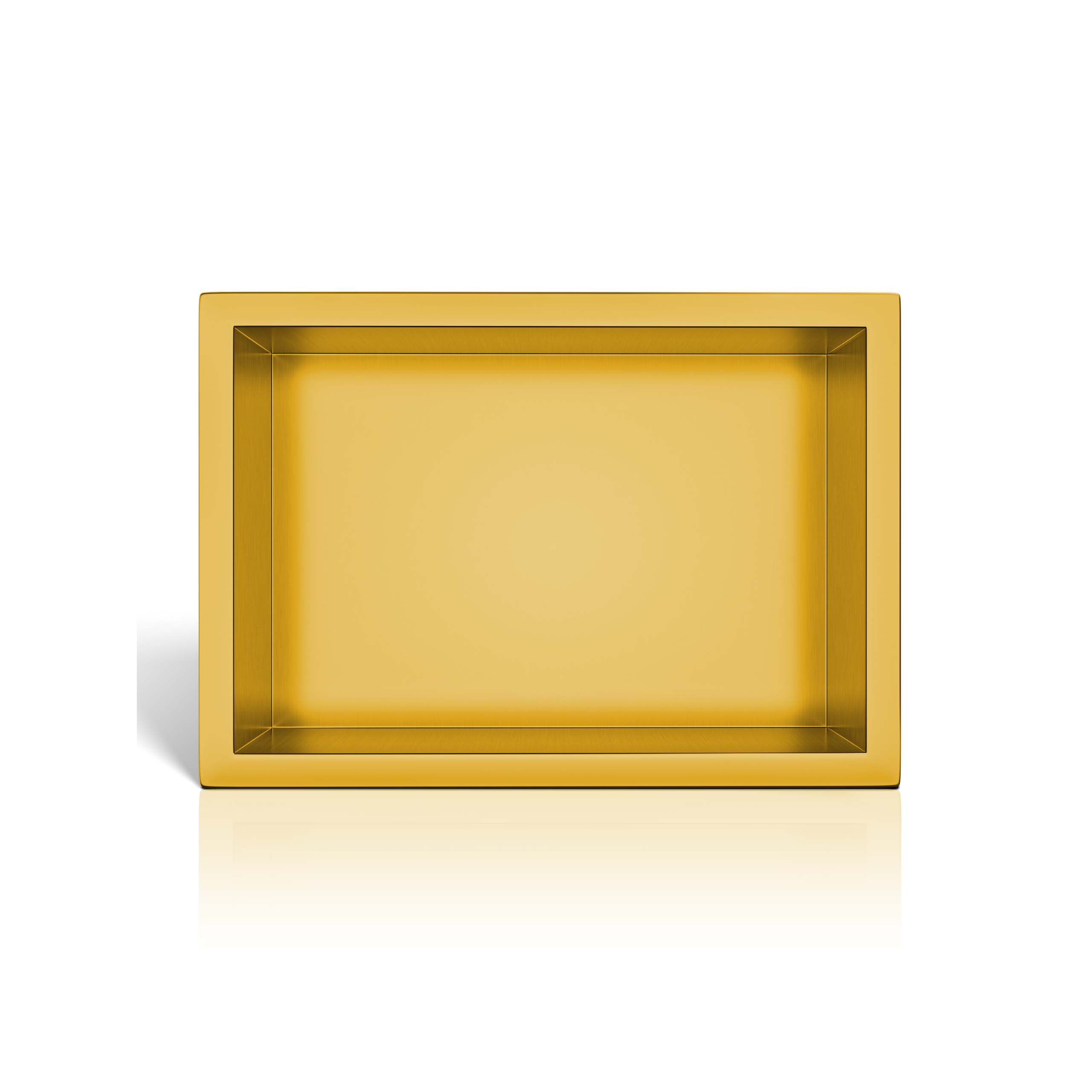WALL-BOX ONE Gold Półka wnękowa ze stali nierdzewnej złota 30x20x10 cm