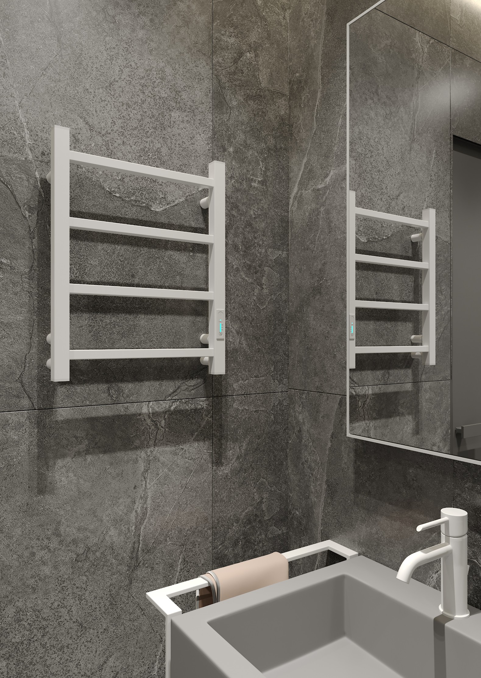 Atria 4 White 400 mm