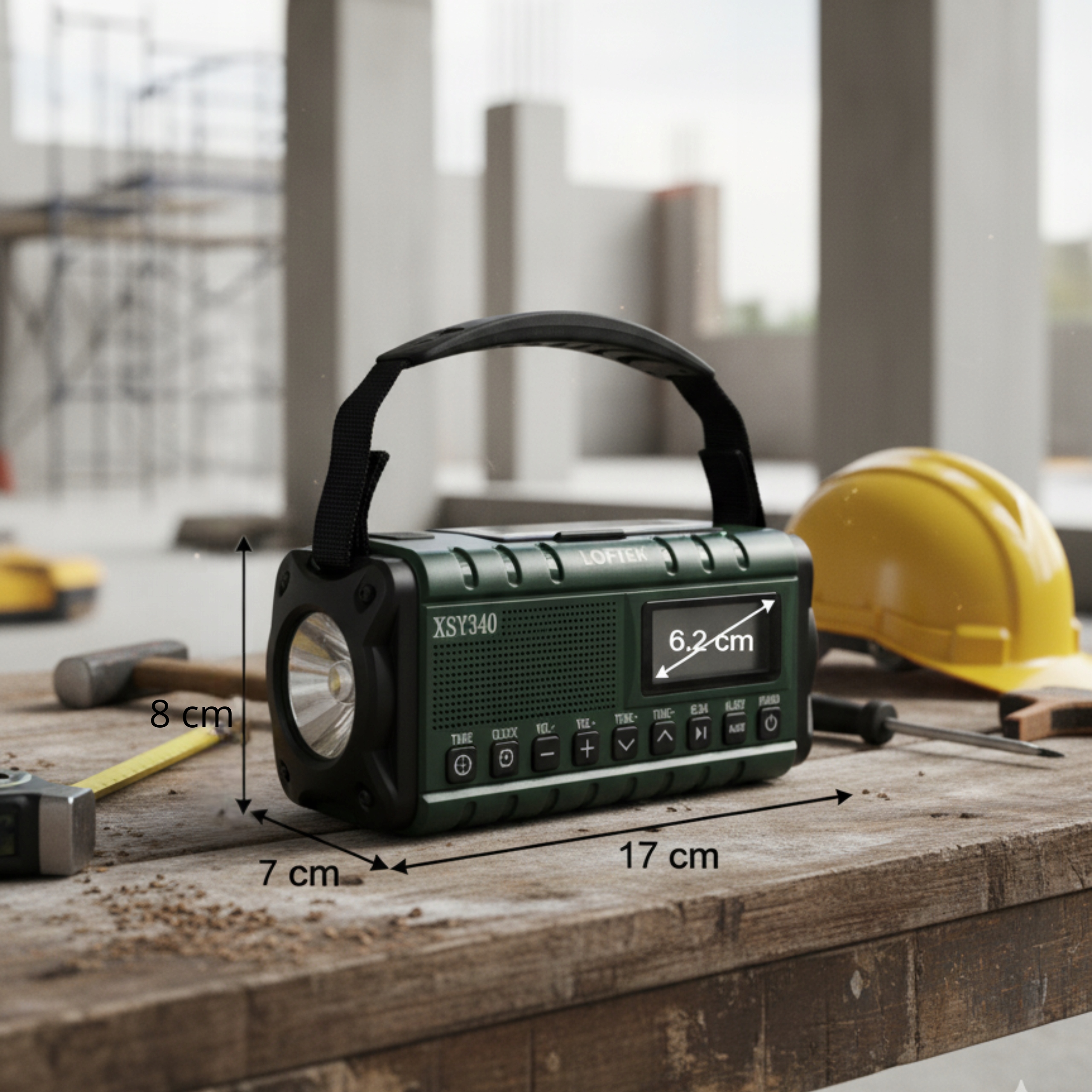 Radio solarne LOFTEK specyfikacja techniczna