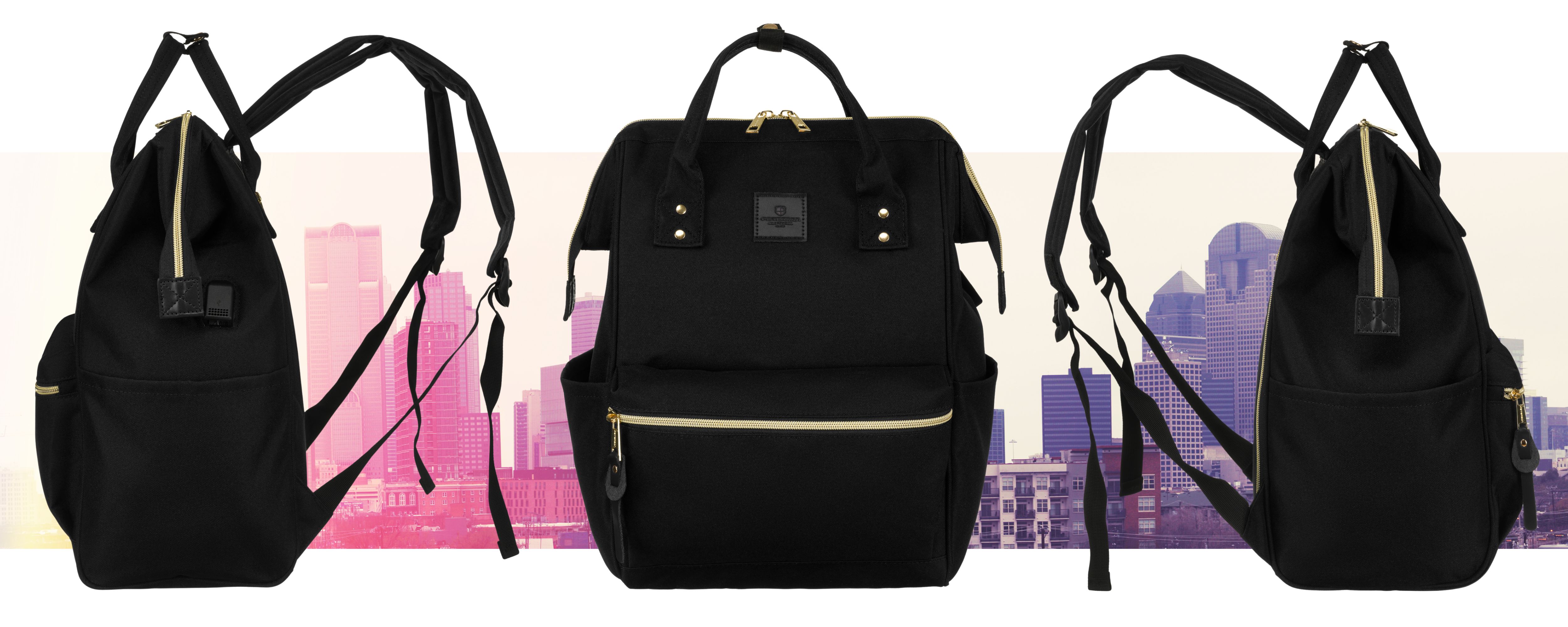 plecak materiałowy ptn alfa-5983 black