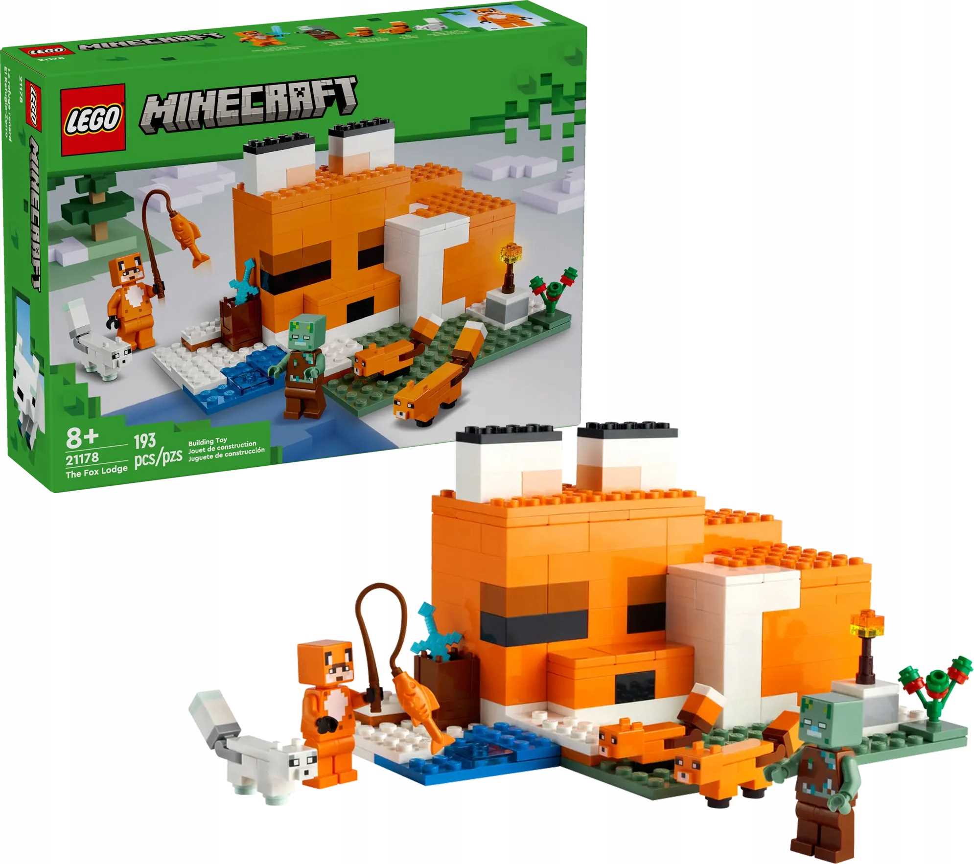 21178 - lego minecraft - siedlisko lisów