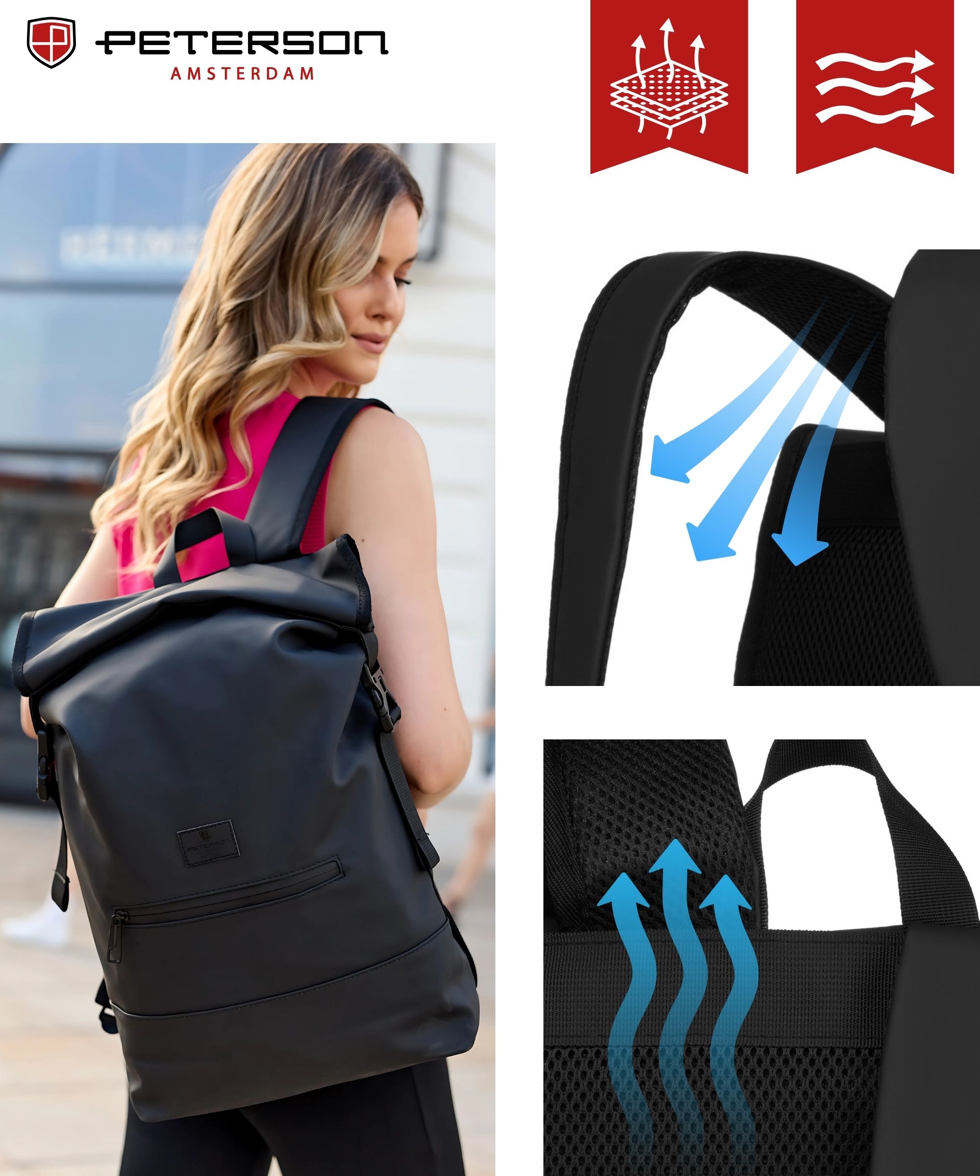 plecak miejski ptn berlin-9077 black