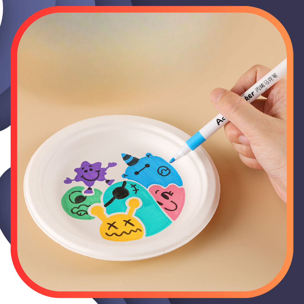 flamastry pisaki akrylowe do różnych powierzchni 48 szt acrylic marker