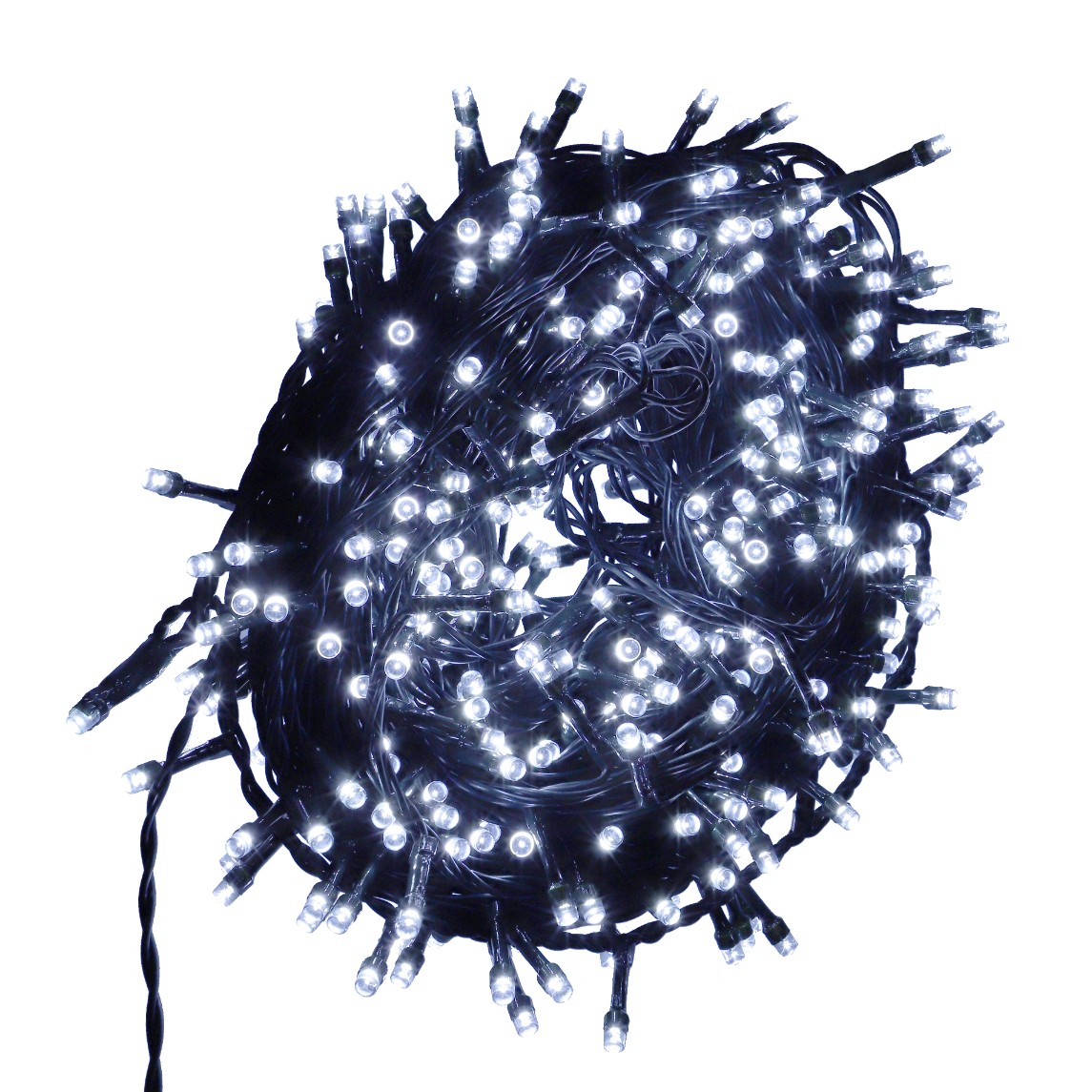 lampki choinkowe 400 led - zimne białe na choinkę świąteczne girlanda