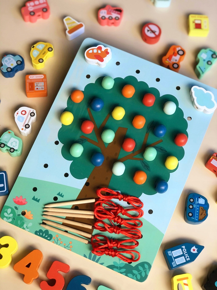 klocki cyferki drzewo jhtoy-988