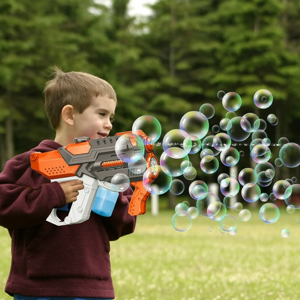 pistolet na bańki i wodę elektryczny automatyczny karabin wodny 2w1