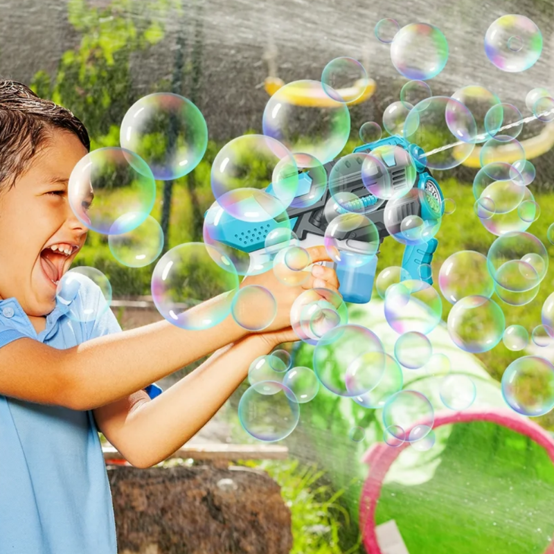 pistolet na bańki i wodę elektryczny automatyczny karabin wodny 2w1