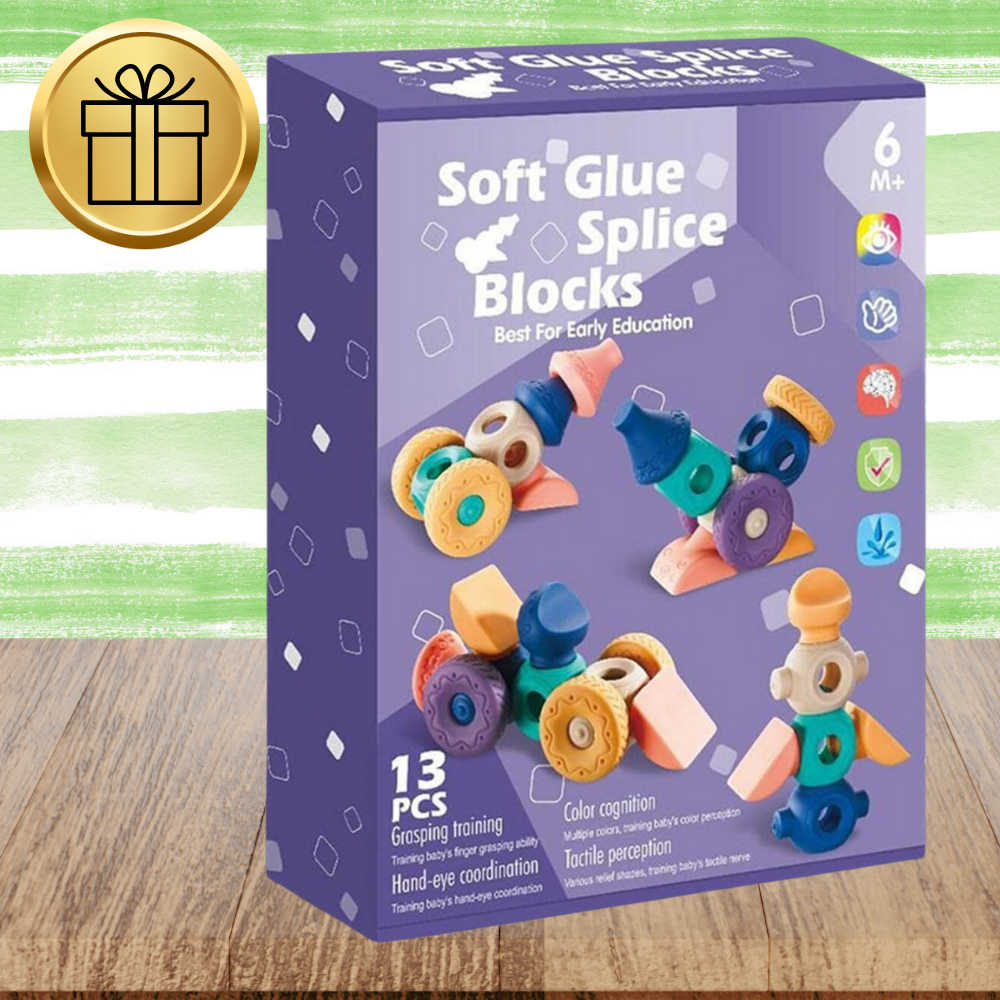 miękkie kreatywne klocki sensoryczne dla niemowląt dzieci funkcja gryzaka