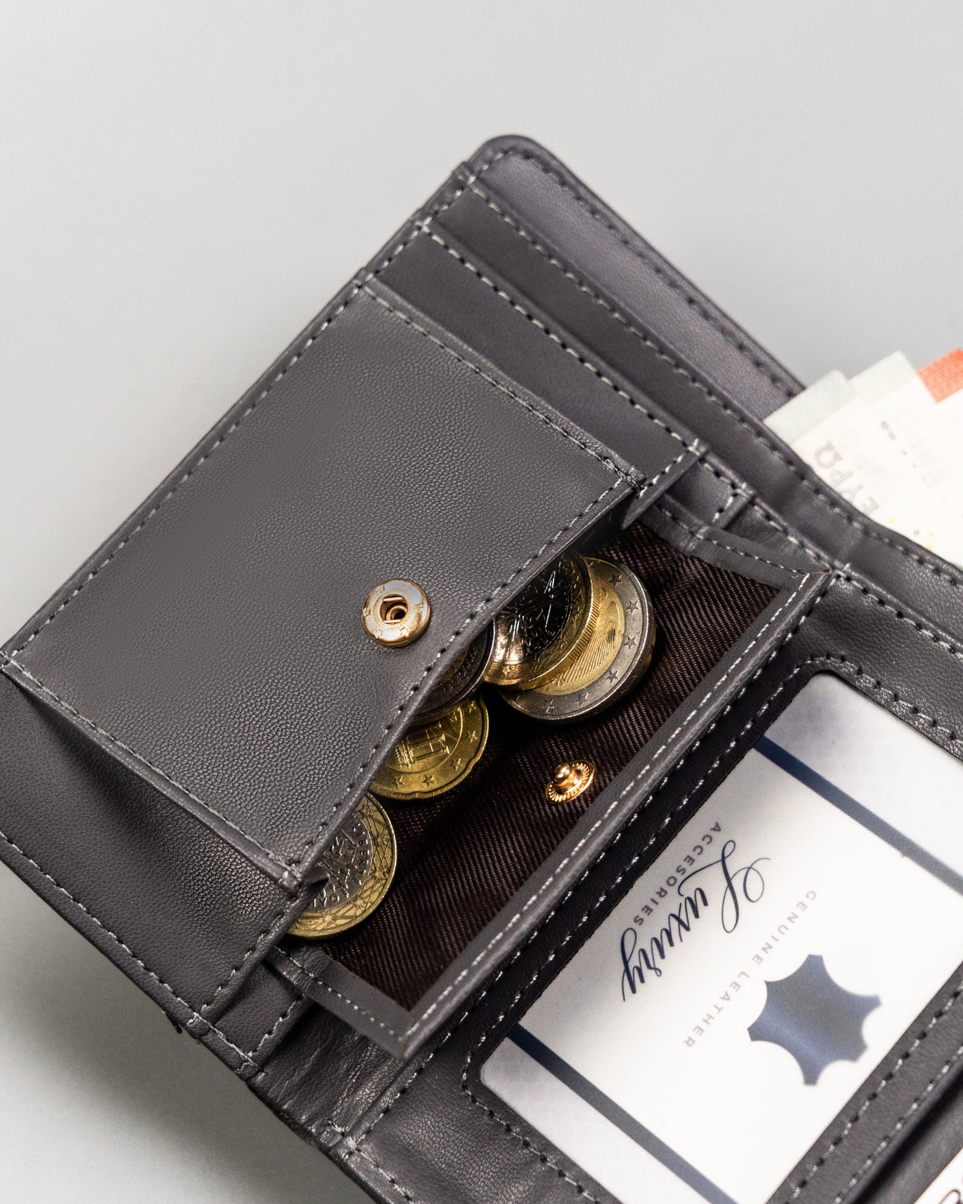 portfel damski pu pp-sf-1077-a-bl-1666 gray