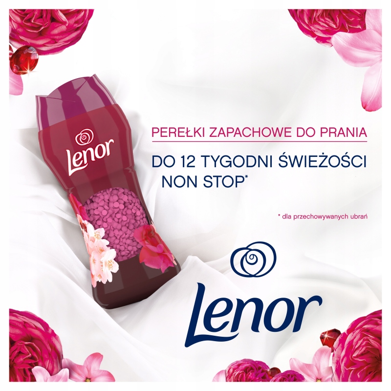 lenor perełki zapachowe do prania 195g rubinowy jaśmin/ruby jasmine