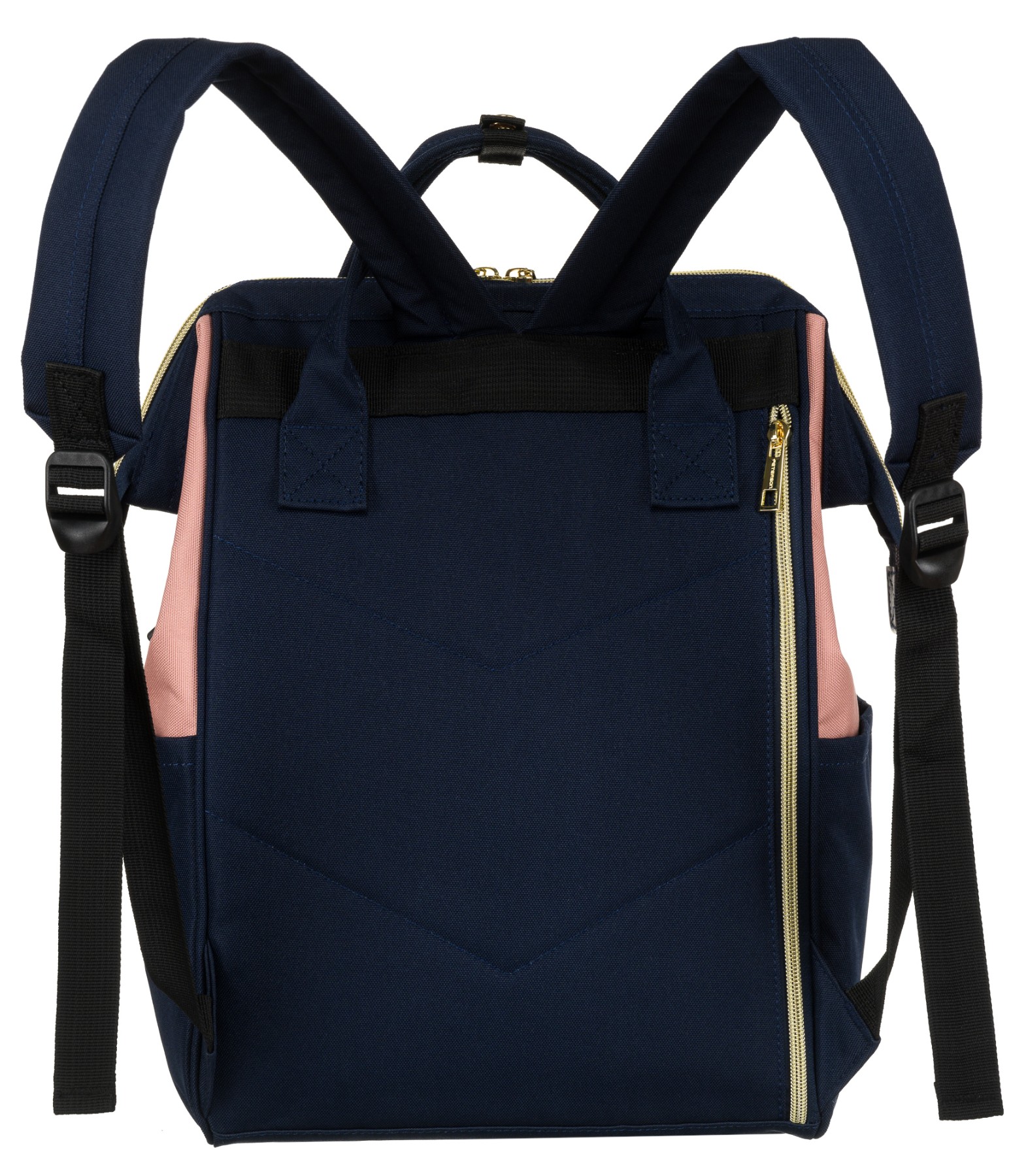 plecak materiałowy ptn alfa-6027 navy+pink