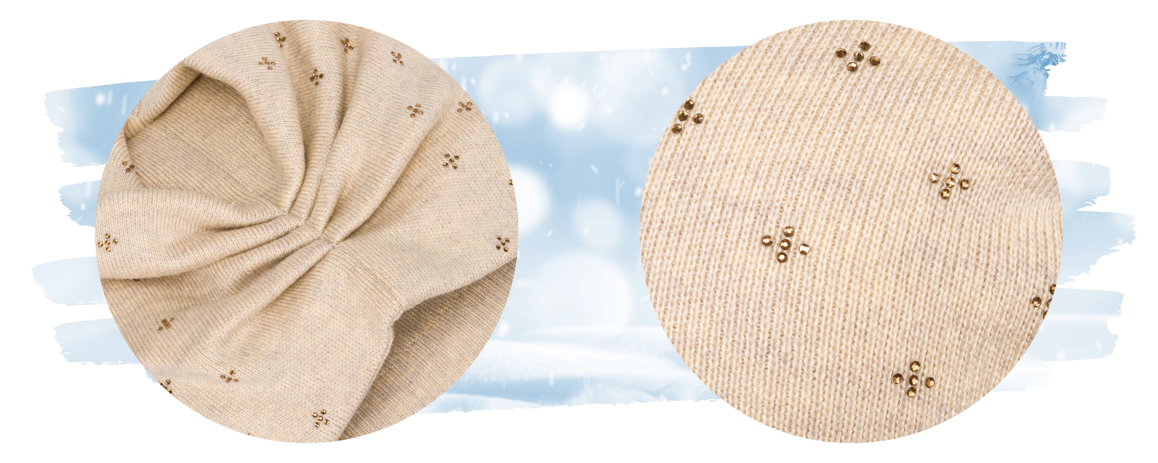 czapka ptn hat-04-7606 beige