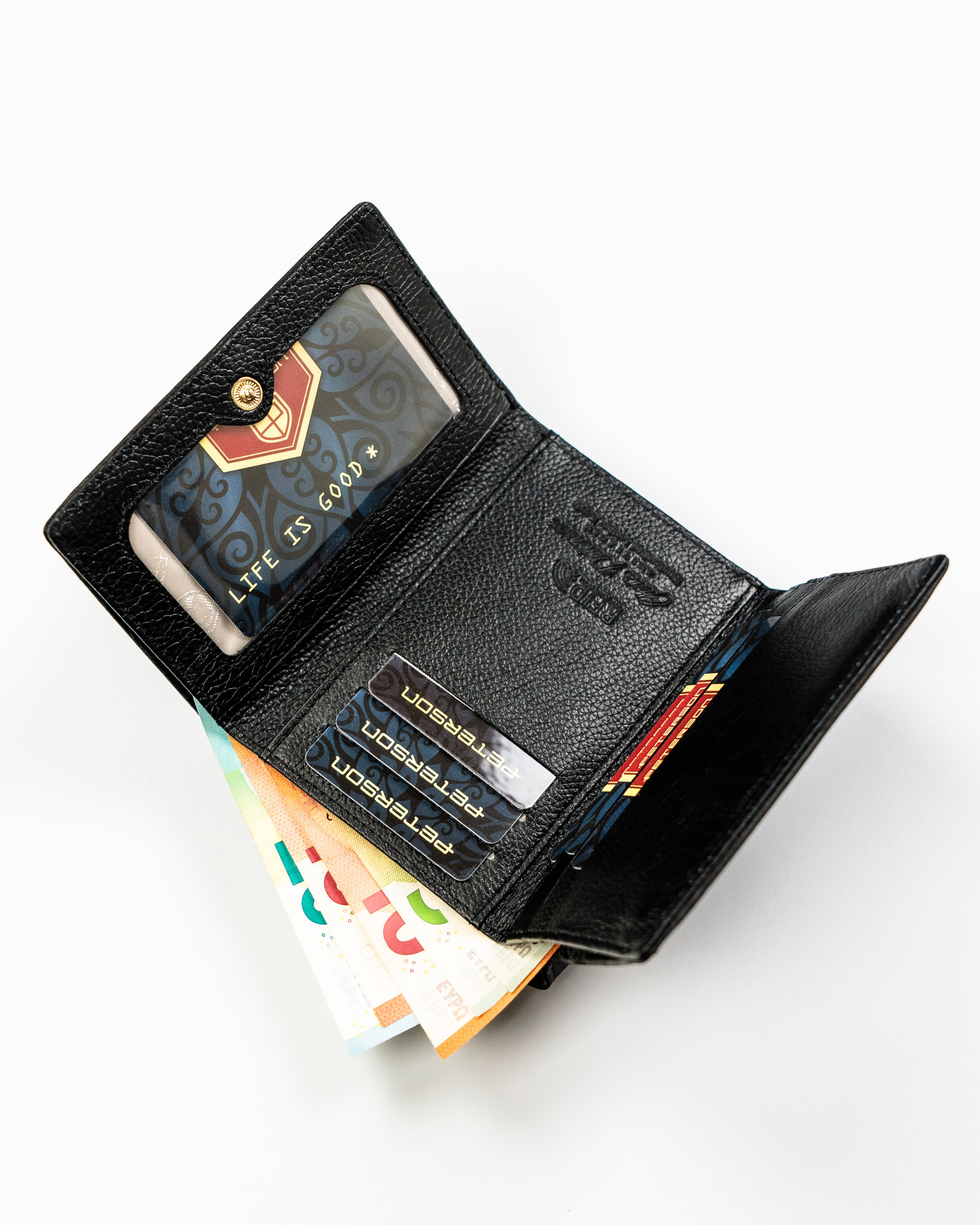 portfel damski skóra+pu ptn ps15-09-mlf-2708 black