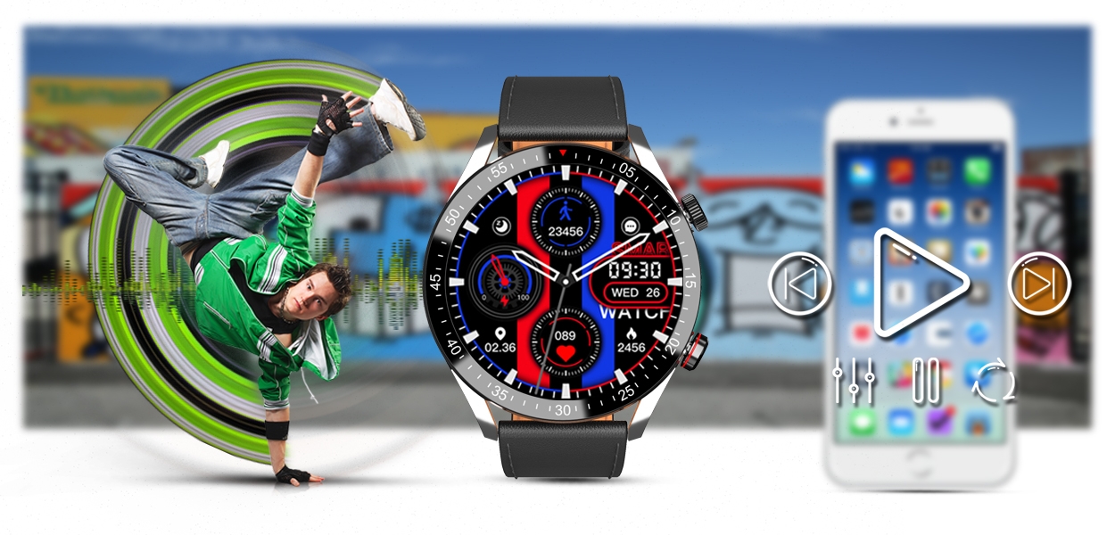 smartwatch męski gravity gt4-5