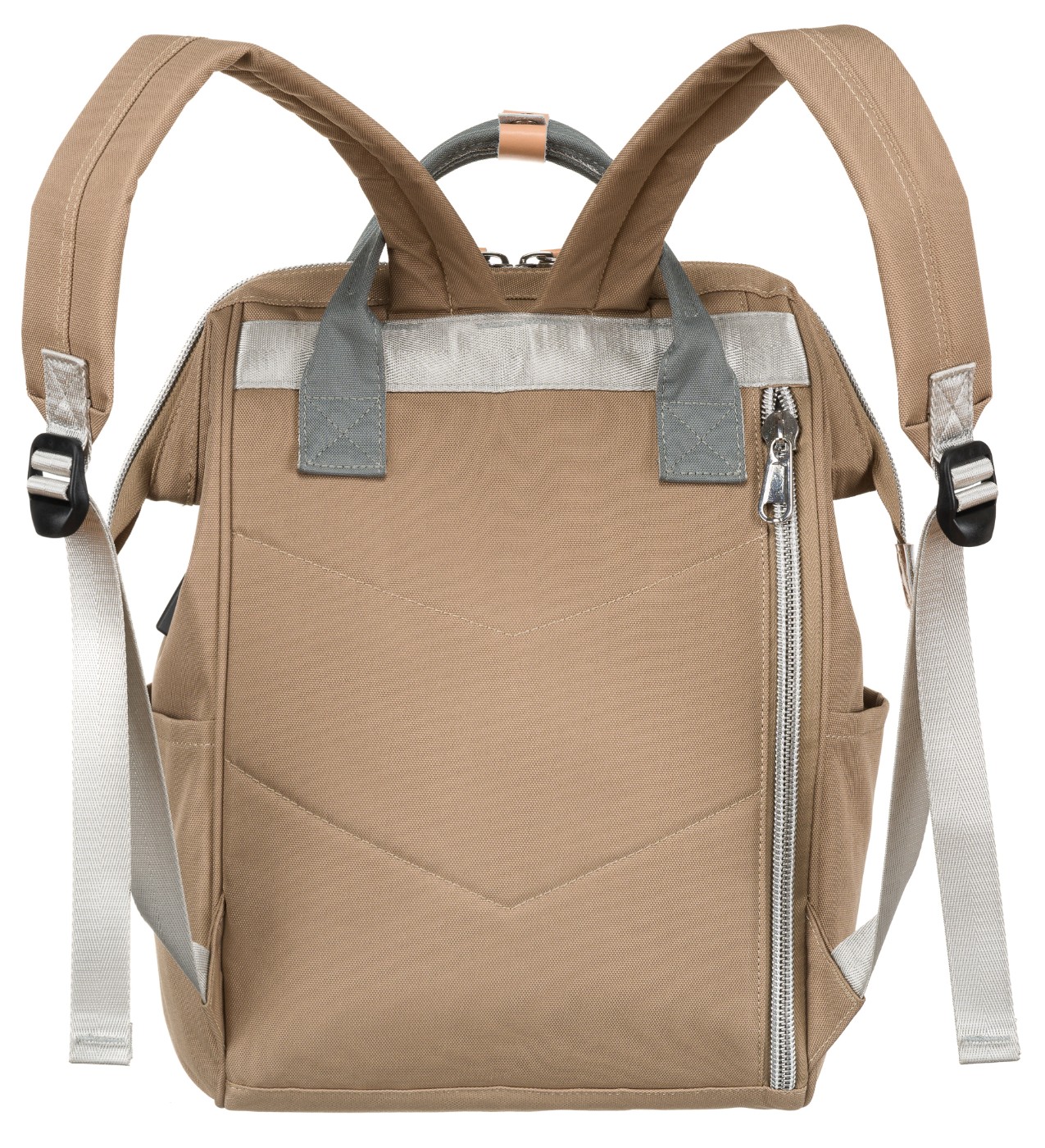 plecak materiałowy ptn beta-6072 khaki+gray