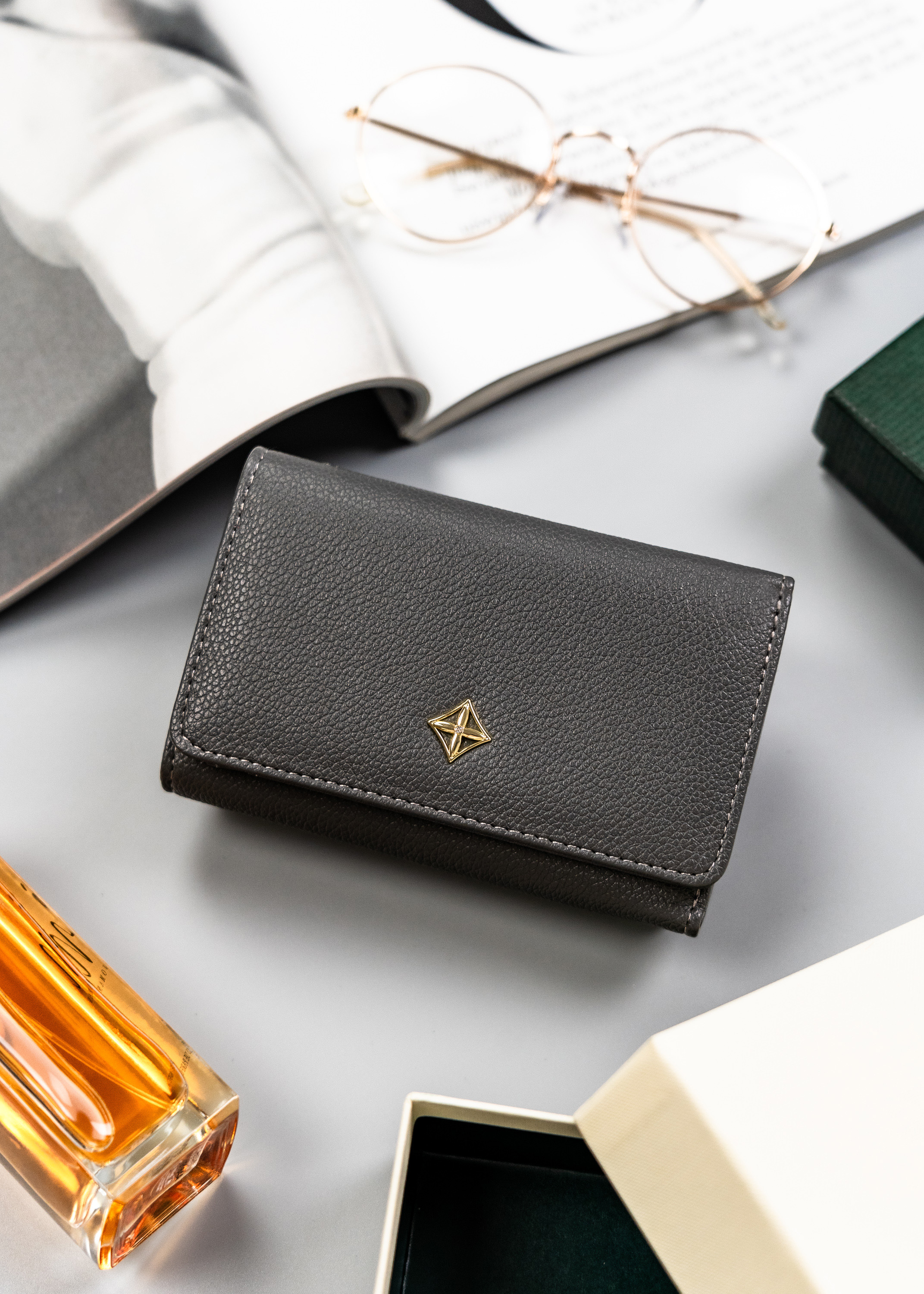 portfel damski pu pp-sf-1077-a-bl-1666 gray