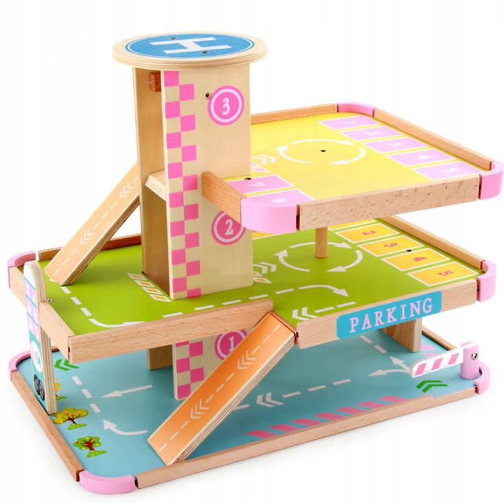 garaz parking z samochodami