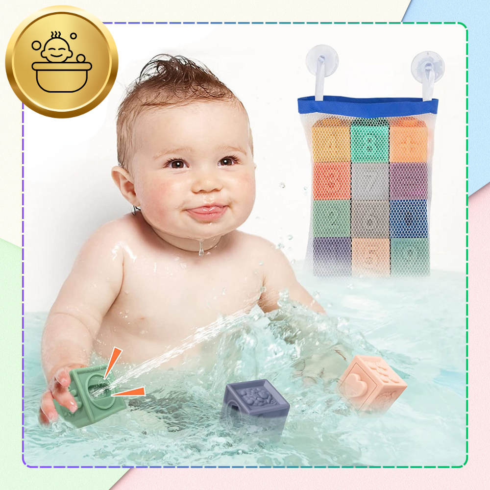 miękkie kreatywne klocki sensoryczne dla niemowląt dzieci funkcja gryzaka