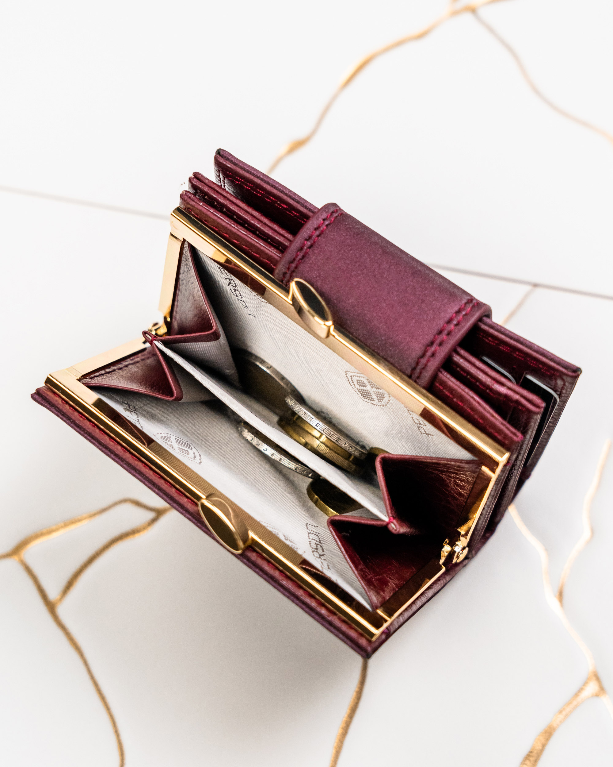 portfel damski skóra+pu ptn ps329-hnl-2982 purple